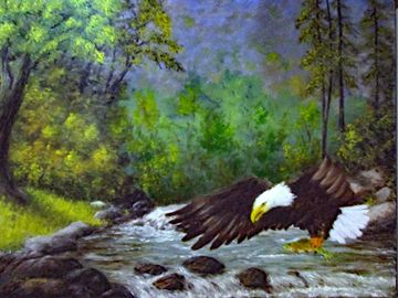 Eagle With Trout